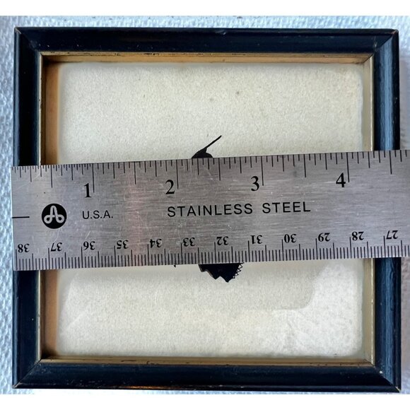 Pair of antebellum silhouette style art Courting Scene Hoop skirt & umbrella wom - Picture 8 of 8